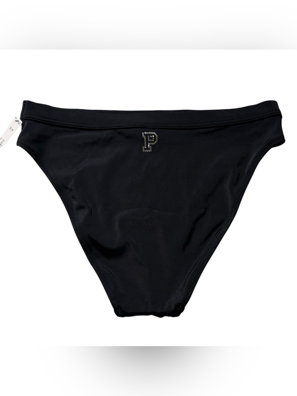 Victoria's Secret PINK High-Leg Cheeky Bikini Bottom  Bling black bikini bottoms